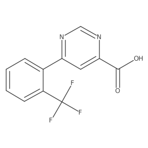 6-[2-(Trifluoromethyl)phenyl]pyrimidine-4-carboxylic acid Structure