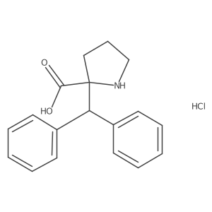 (S)-alpha-benzhydryl-proline-HCl Structure