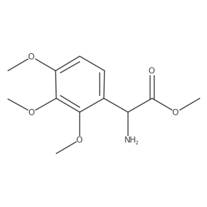 Methyl 2-amino-2-(2,3,4-trimethoxyphenyl)acetate Structure