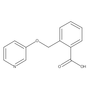 2-[(3-Pyridinyloxy)methyl]benzoic acid结构式