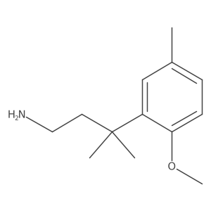3-(2-methoxy-5-methyl-phenyl)-3-methyl-butan-1-amine结构式