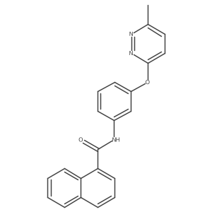N-(3-((6-methylpyridazin-3-yl)oxy)phenyl)-1-naphthamide结构式