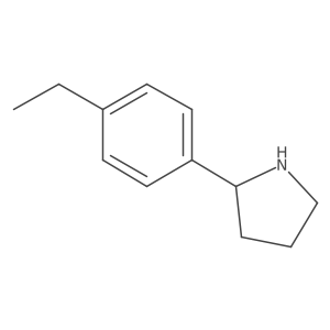 (R)-2-(4-Ethylphenyl)pyrrolidine结构式
