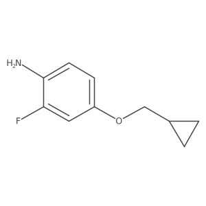 4-(Cyclopropylmethoxy)-2-fluoroaniline结构式