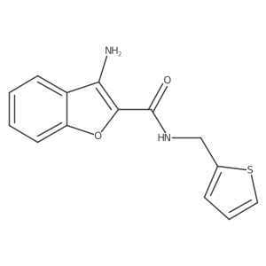 3-Amino-N-(2-thienylmethyl)-1-benzofuran-2-carboxamide Structure