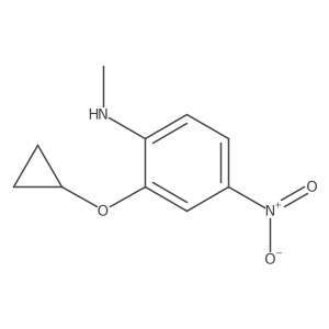 2-Cyclopropoxy-N-methyl-4-nitroaniline结构式