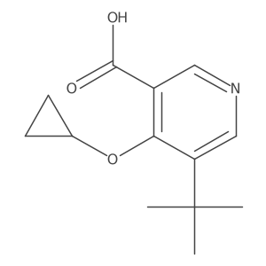 5-Tert-butyl-4-cyclopropoxynicotinic acid Structure