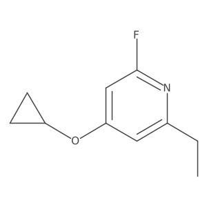 4-Cyclopropoxy-2-ethyl-6-fluoropyridine结构式