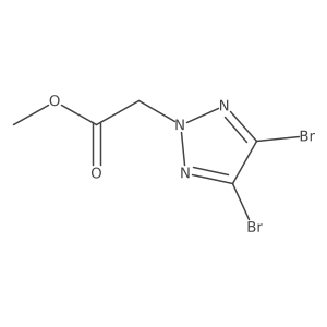 methyl 2-(4,5-dibromo-2H-1,2,3-triazol-2-yl)acetate结构式