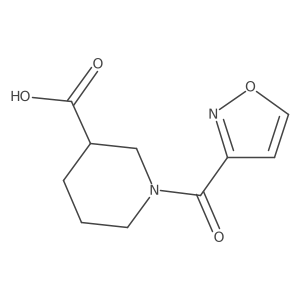 1-(Isoxazole-3-carbonyl)piperidine-3-carboxylic acid Structure
