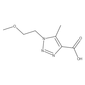 1-(2-Methoxyethyl)-5-methyl-1h-1,2,3-triazole-4-carboxylic acid Structure