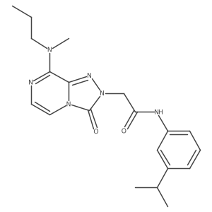N-(3-isopropylphenyl)-2-(8-(methyl(propyl)amino)-3-oxo-[1,2,4]triazolo[4,3-a]pyrazin-2(3H)-yl)acetamide结构式