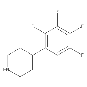 4-(2,3,4,5-Tetrafluorophenyl)piperidine结构式