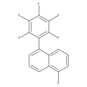 1-Fluoro-5-(perfluorophenyl)naphthalene Structure