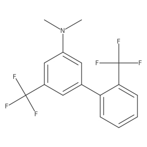 (5,2'-Bis(trifluoromethyl)biphenyl-3-yl)-dimethyl-amine Structure