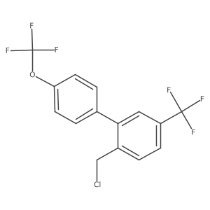 1-(Chloromethyl)-2-[4-(trifluoromethoxy)phenyl]-4-(trifluoromethyl)benzene Structure