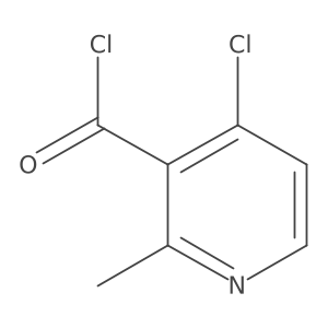 4-Chloro-2-methylnicotinoyl chloride结构式