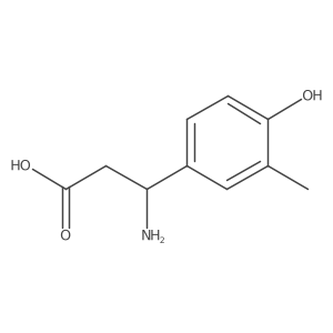 (3R)-3-Amino-3-(4-hydroxy-3-methylphenyl)propanoic acid Structure