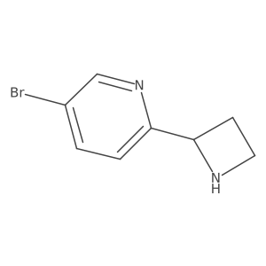 2-(Azetidin-2-yl)-5-bromopyridine Structure