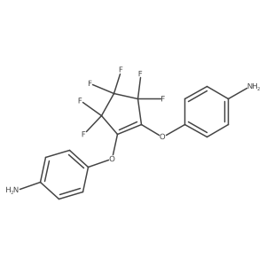 1,2-Bis(4-aminophenoxy)-3,3,4,4,5,5-hexafluoro-1-cyclopentene结构式