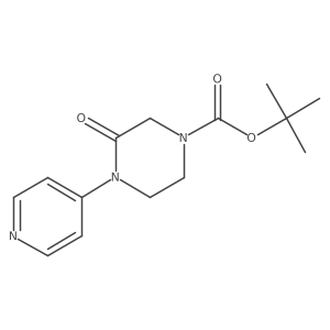 Tert-butyl 3-oxo-4-pyridin-4-ylpiperazine-1-carboxylate Structure