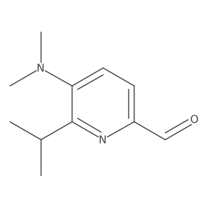 2-Pyridinecarboxaldehyde, 5-(dimethylamino)-6-(1-methylethyl)- Structure