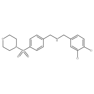 Benzenemethanamine, 3,4-dichloro-N-[[4-(4-morpholinylsulfonyl)phenyl]methyl]-结构式