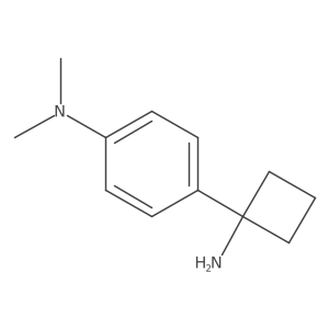 4-(1-Aminocyclobutyl)-n,n-dimethylaniline结构式