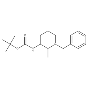 tert-butyl N-(1-benzyl-2-methylpiperidin-3-yl)carbamate Structure