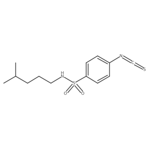 4-Isothiocyanato-N-(4-methylpentyl)benzenesulfonamide Structure