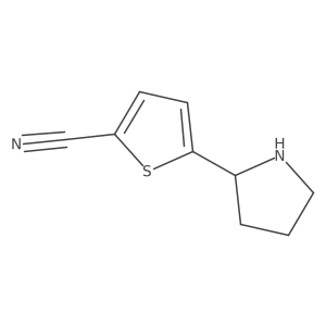 5-(Pyrrolidin-2-yl)thiophene-2-carbonitrile Structure