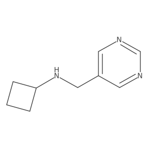 N-[(pyrimidin-5-yl)methyl]cyclobutanamine Structure