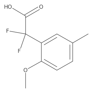2,2-Difluoro-2-(2-methoxy-5-methylphenyl)acetic acid Structure