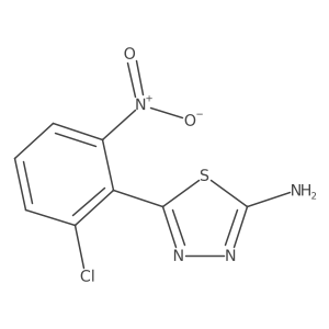 2-Amino-5-(2-chloro-6-nitrophenyl)-1,3,4-thiadiazole Structure