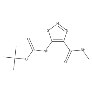 5-tert-Butoxycarbonylamino-[1,2,3]thiadiazole-4-carboxylic acid methylamide Structure