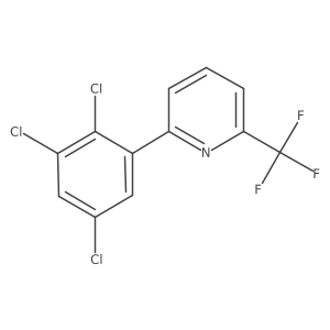 2-(2,3,5-Trichlorophenyl)-6-(trifluoromethyl)pyridine结构式