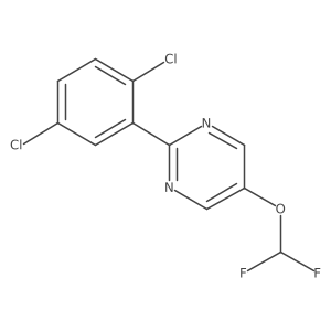 2-(2,5-Dichlorophenyl)-5-(difluoromethoxy)pyrimidine Structure