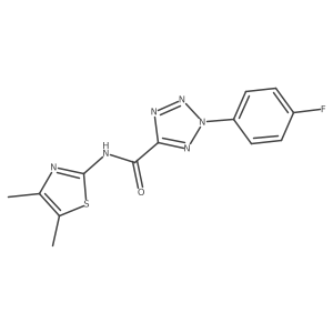 N-(4,5-dimethylthiazol-2-yl)-2-(4-fluorophenyl)-2H-tetrazole-5-carboxamide Structure