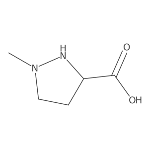 1-Methyl-3-pyrazolidinecarboxylic acid结构式