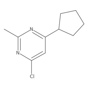 4-Chloro-6-cyclopentyl-2-methylpyrimidine结构式