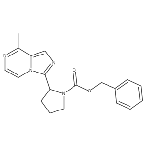 (S)-benzyl 2-(8-methylimidazo[1,5-a]pyrazin-3-yl)pyrrolidine-1-carboxylate Structure