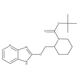 tert-Butyl 2-(((3H-imidazo[4,5-b]pyridin-2-yl)oxy)methyl)piperidine-1-carboxylate结构式