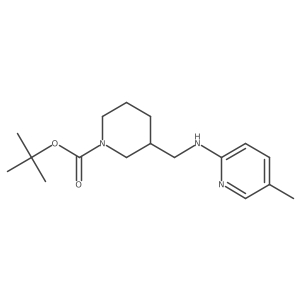 tert-Butyl 3-(((5-methylpyridin-2-yl)amino)methyl)piperidine-1-carboxylate结构式