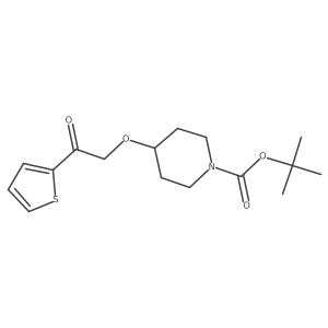 tert-Butyl 4-(2-oxo-2-(thiophen-2-yl)ethoxy)piperidine-1-carboxylate Structure