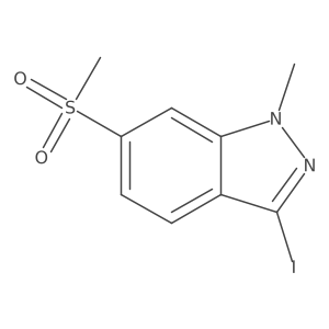 3-Iodo-1-methyl-6-(methylsulfonyl)-1H-indazole结构式