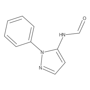 N-(2-phenylpyrazol-3-yl)formamide结构式