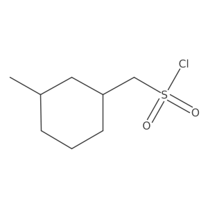(3-Methylcyclohexyl)methanesulfonyl chloride结构式