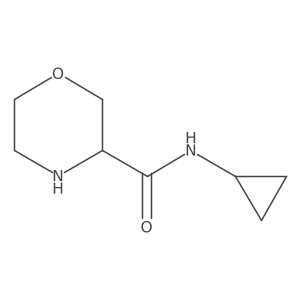 N-cyclopropylmorpholine-3-carboxamide Structure