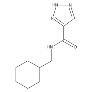 N-(cyclohexylmethyl)-1H-1,2,3-triazole-5-carboxamide结构式