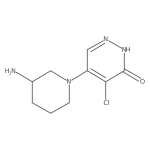 5-(3-Aminopiperidin-1-yl)-4-chloropyridazin-3(2H)-one结构式
